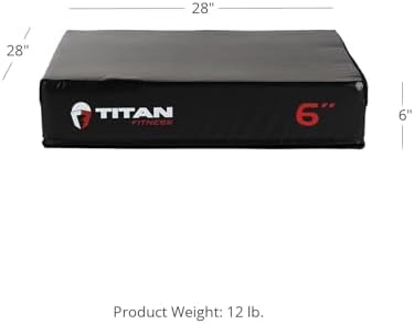 Titan Fitness 6" Stackable Soft Foam Plyometric Box for Home Gym Training Titan Fitness 6" Stackable Soft Foam Plyomet