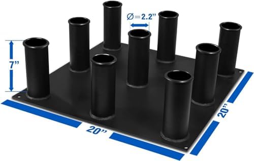 Yes4All Vertical Storage Rack for Home Gym and Fitness Lovers | Yes4All Barbell & Dumbbell Organizer with Vertical Stor