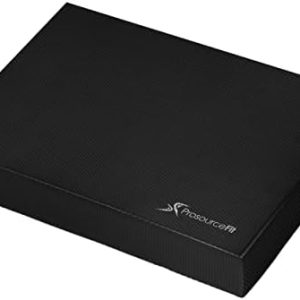 ProsourceFit Exercise Balance Pad - Large Cushioned Non-Slip Foam Mat & Knee Pad for Fitness Yoga Stability Training Phy