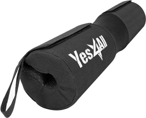 Yes4All Ergonomic Foam Bar Pad - Olympic Barbell Squat Pad - Athletes for Gym Workouts - Moisture-Wicking Padding - 6" x