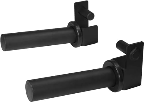 Yes4All Heavy Duty Barbell Holders J-Hooks & Attachments for 2x2 & 3x3 Power Racks – Ideal for Home Gympaginate