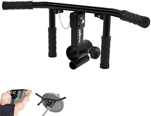 Yes4All 550LBS Multi-Grip Rowing Landmine Handle - T Bar LAT, Viking Press for 1 & 2" Bar - Sturdy Design, Easy to Insta