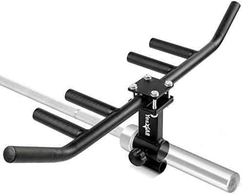Yes4All 550LBS Multi-Grip Rowing Landmine Handle - T Bar LAT, Viking Press for 1 & 2" Bar - Sturdy Design, Easy to Insta