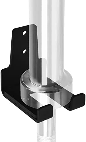 Yes4All Vertical Wall Mounted Olympic Barbell Holder for Home Gym Storage | Yes4All Hanging Barbell Rack with Barbell S