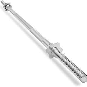 Philosophy Gym 1" Standard Weightlifting Barbell - Strong and Durable for Home or Commercial Use - Suitable for Powerlif