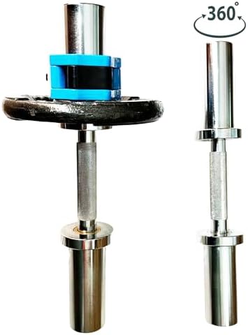 Qibylift Olympic Dumbbell Handles Loadable Dumbbell Bars Set Of 2 Fit 2 Inch Weight Plates Ideal For Home Gym Strength T