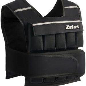 ZELUS Weighted Vest, 20lb/30lb/60lb Vest for Men, Home Workouts/Cardio, Strength Training/Weight Loss