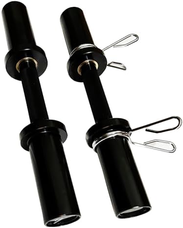Qibylift Olympic Dumbbell Handles Loadable Dumbbell Bars Set Of 2 Fit 2 Inch Weight Plates Ideal For Home Gym Strength T