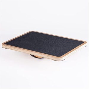 StrongTek Professional Wooden Balance Board for Office, Anti Slip Roller, Core Strength Training, Stability Aid, Ergonom