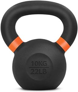 Yes4All 9lb to 71lb Powder Coated Cast Iron Kettlebells - Strength Training Equipment for Home Gym Conditioning - Heavy