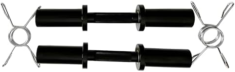 Qibylift Olympic Dumbbell Handles Loadable Dumbbell Bars Set Of 2 Fit 2 Inch Weight Plates Ideal For Home Gym Strength T