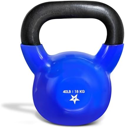 Yes4All 5-100 LB Kettlebells for Home Gym Exercises Fitness Full Body Workout Equipment