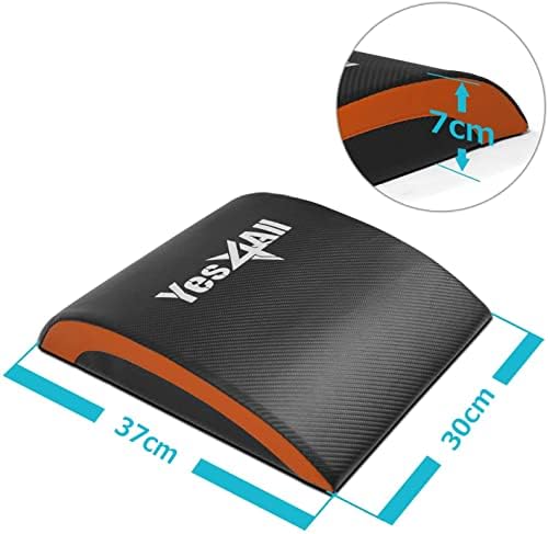 Yes4All Foldable Ab Workout Equipment for Home Gym Core Training | Yes4All Sit Up Mat for Floor Exercises Back Stretchi