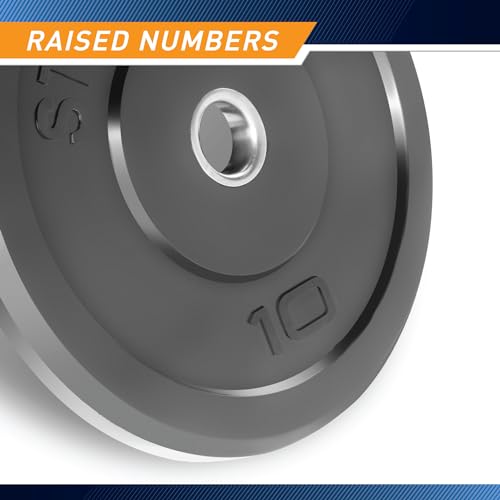 Steelbody Olympic Rubber Bumper Weights - 10 lb., 25 lb., 35 lb., 45 lb. - Image 3