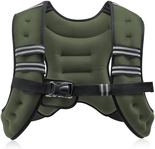 ZELUS 6lb Weight Vest for Workout and Strength Training | ZELUS ReflectiveWeight Vest for Running and Fitness | ZELUS 1