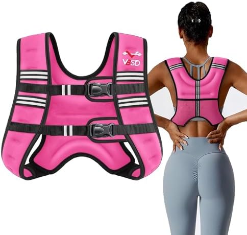 Weighted Vest Women 6lb/8lb/12lb/16lb/20lb/25lb/30lb for Walking Strength Training Running Fitness Weighted Vest Women f
