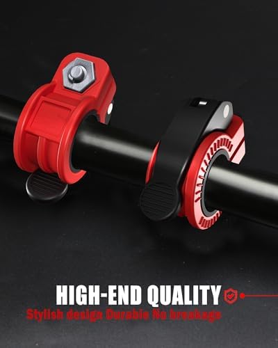 Multi-Size Adjustable Barbell Collar - Quick Release Weight Clips Pair for Dumbbell Bar - 1 inch Barbell Clamps | 1 inc