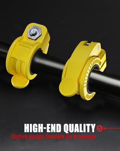Multi-Size Adjustable Barbell Collar - Quick Release Weight Clips Pair for Dumbbell Bar - 1 inch Barbell Clamps | 1 inc