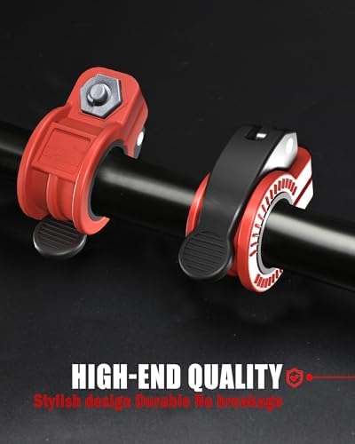 Multi-Size Adjustable Barbell Collar - Quick Release Weight Clips Pair for Dumbbell Bar - 1 inch Barbell Clamps | 1 inc