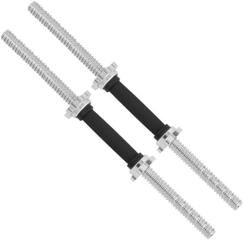 Yes4All Chrome/Rubber Grip 14/16/18/24 Inch Pair of Dumbbell Handles with Collars for Fit 1"/1.15" Plates | Yes4All Pai