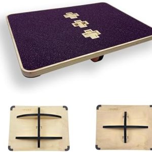 Multi-Optional Anti-Slip Wobble Board for Desk Balance Training | Extra-Large Rocker Board for Core Strengthening Exerc