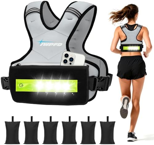 Adjustable Weighted Vest for Women and Men, 6-15 Lbs Rucking Vest with LED Light Strips
Adjustable Weighted Vest for W - Image 17