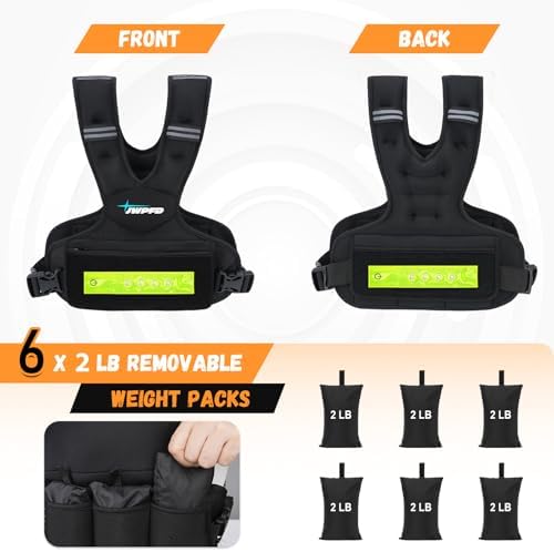 Adjustable Weighted Vest for Women and Men, 6-15 Lbs Rucking Vest with LED Light Strips
Adjustable Weighted Vest for W - Image 26