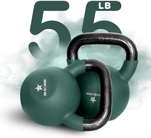 Yes4All 5-65 LB Kettlebells for Full Body Training at Home Gym | Yes4All Neoprene Coated Cast Iron Kettlebells for Home