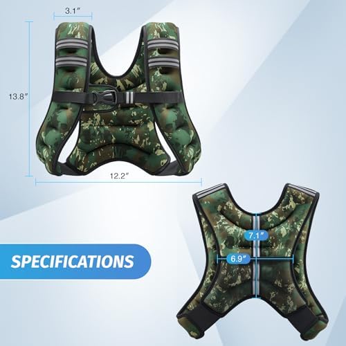 ZELUS 6lb Weight Vest for Workout and Strength Training | ZELUS ReflectiveWeight Vest for Running and Fitness | ZELUS 1