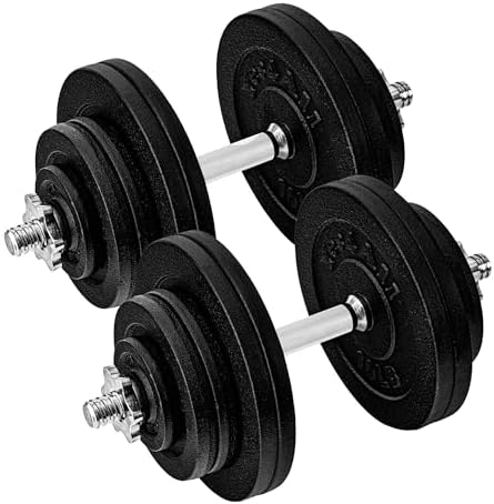 Yes4All Adjustable Dumbbell Set for Home Gym Workout Routines | Yes4All Star Lock Collar Adjustable Dumbbells Ideal for