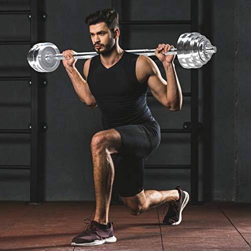 VIVITORY Adjustable Dumbbells Home Gym Workout Fitness Equipment, Chromed Weights, Metal Connecting Rod, 11/22/44/66/110