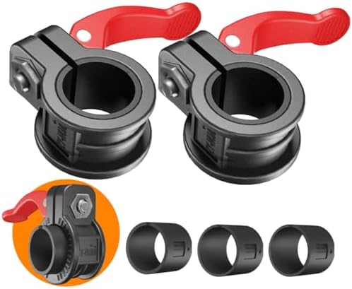 Multi-Size Adjustable Barbell Collar - Quick Release Weight Clips Pair for Dumbbell Bar - 1 inch Barbell Clamps | 1 inc