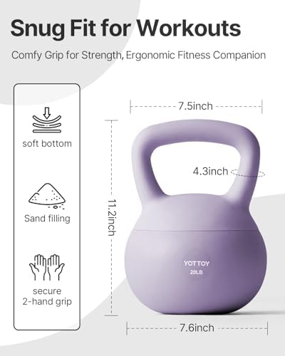 YOTTOY Soft Kettlebell Workout Equipment for Home Users to Ensure Strength and Safety
| YOTTOY Soft Anti-Slip Grip Kett - Image 16