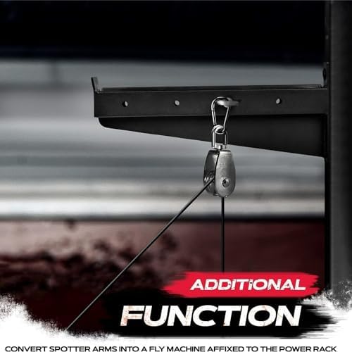 Yes4All Heavy Duty Barbell Holders J-Hooks & Attachments for 2x2 & 3x3 Power Racks – Ideal for Home Gympaginate - Image 27