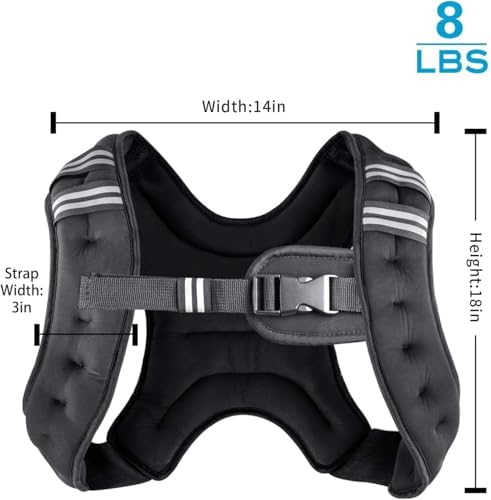 Henkelion Weighted Vest for Men Women Kids Weights Included