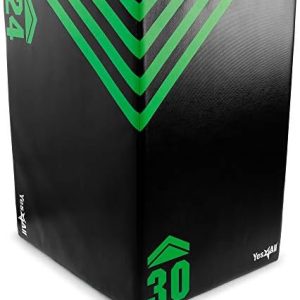 Yes4All 3 in 1 Foam Plyometric Jump Box - Fitness Workout for Training & Conditioning