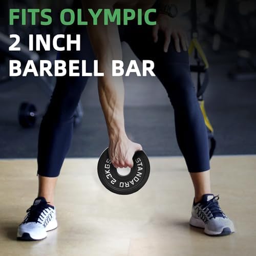 Fitvids 2-Inch Olympic Cast Iron Weight Plate for Strength Training & Weightlifting: Multiple Sizes, Strong & Durable Fi - Image 12