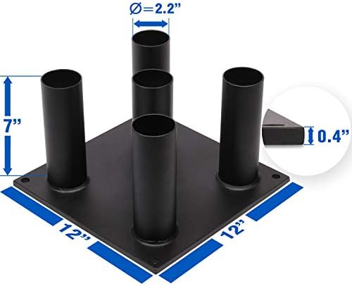 Yes4All Vertical Storage Rack for Home Gym and Fitness Lovers | Yes4All Barbell & Dumbbell Organizer with Vertical Stor