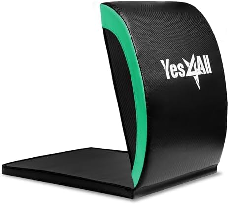 Yes4All Foldable Ab Workout Equipment for Home Gym Core Training | Yes4All Sit Up Mat for Floor Exercises Back Stretchi