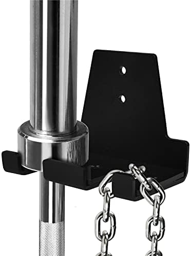 Yes4All Vertical Wall Mount Olympic Barbell Holder for Home Gym Storage | Yes4All Hanging Barbell Rack for Home Fitness