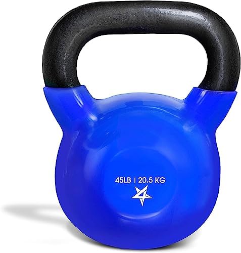 Yes4All 5-100 LB Kettlebells for Home Gym Exercises Fitness Full Body Workout Equipment