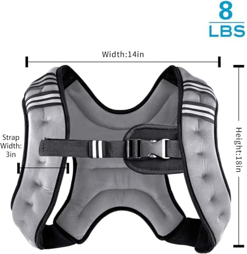 Henkelion Weighted Vest for Men Women Kids Weights Included