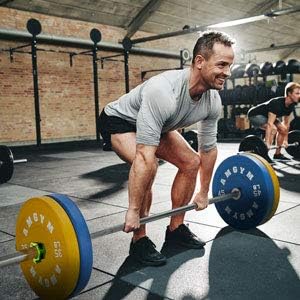 2 Inch Bumper Plates, 10-500lbs, Barbell Rubber Olympic Weight Plates Set for Home Gym, Strength Training & Weight Lifti