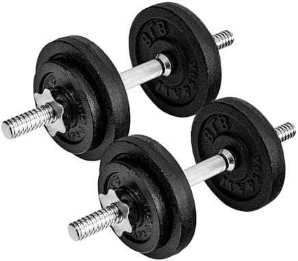 Yes4All Adjustable Dumbbell Set for Home Gym Workout Routines | Yes4All Star Lock Collar Adjustable Dumbbells Ideal for