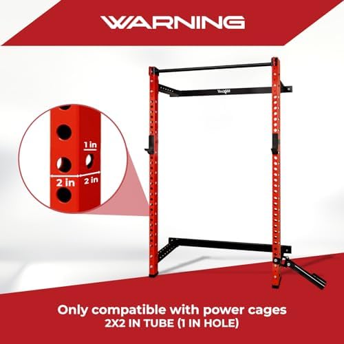 Yes4All Heavy Duty Barbell Holders J-Hooks & Attachments for 2x2 & 3x3 Power Racks – Ideal for Home Gympaginate - Image 37