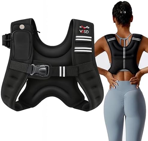 Weighted Vest Women 6lb/8lb/12lb/16lb/20lb/25lb/30lb for Walking Strength Training Running Fitness Weighted Vest Women f