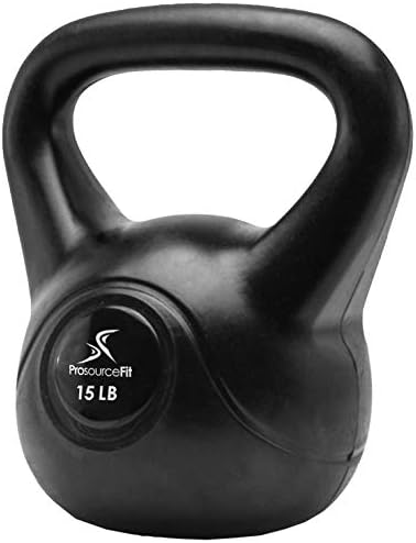 ProsourceFit Vinyl Plastic Kettlebell for Home Gym Beginneralsy ProsourceFit Vinyl Plastic Kettlebell for Home Workouts