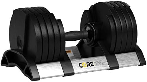Affordable Dumbbells Adjustable Dumbbell Weight Set for Home Gym Workout | CORE FITNESS Adjustable Dumbbells Weight Set