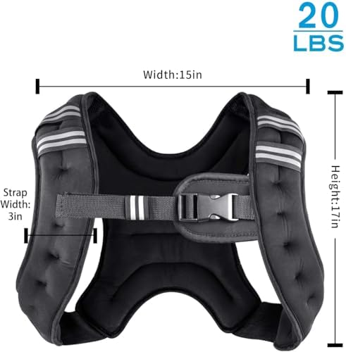Henkelion Weighted Vest for Men Women Kids Weights Included