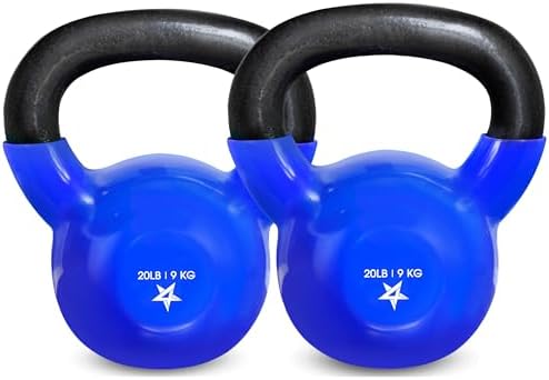 Yes4All 5-100 LB Kettlebells for Home Gym Exercises Fitness Full Body Workout Equipment